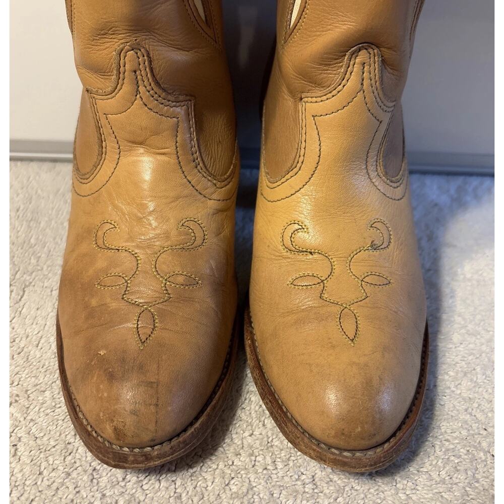 Dingo Acme Women Cowboy boots-Size 7.5 M Model 7408 -Beige -Brown - Picture 7 of 13